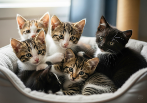 litter of kittens for adoption