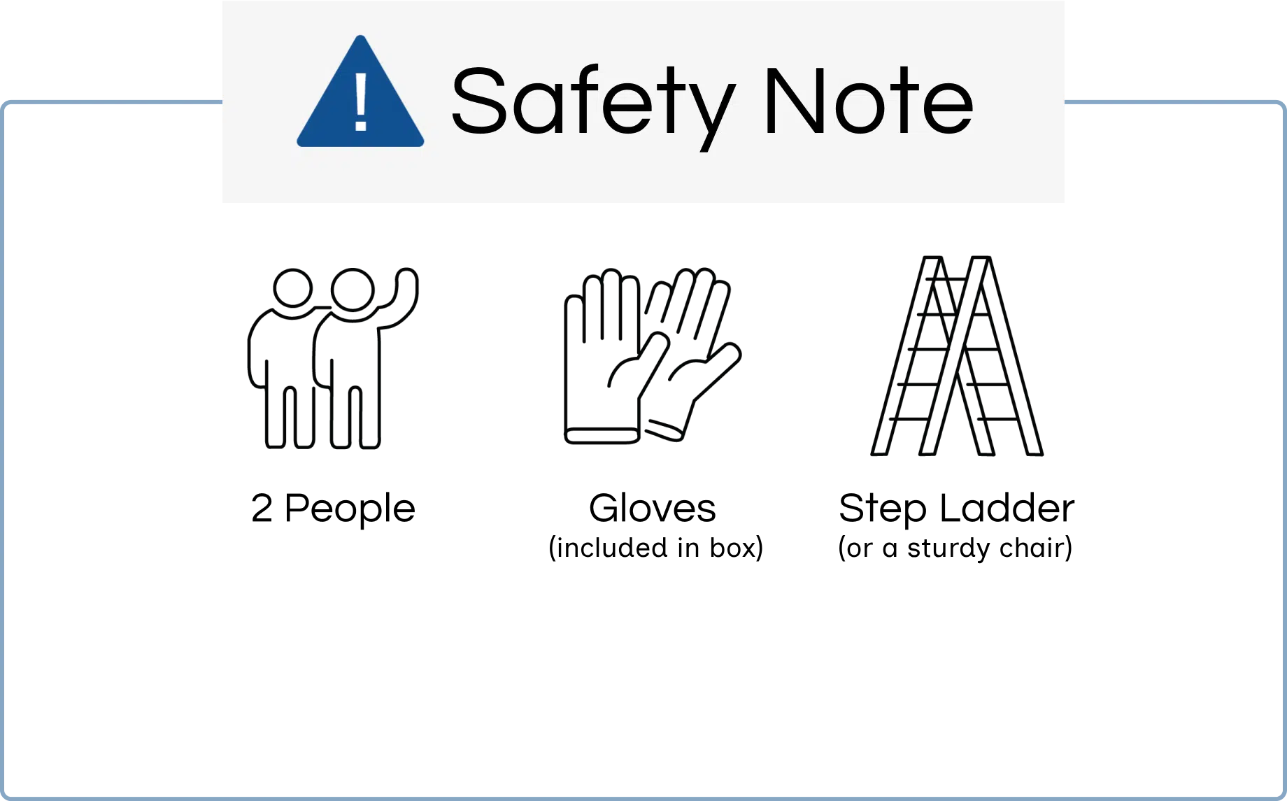 please use gloves, have 2 people, and a step ladder or chair to install katpole safely